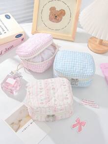 1 Túi đựng trang sức nhiều ngăn in họa tiết hoa nhí, túi đựng nhẫn, dây chuyền, mặt dây chuyền, túi đựng trang sức có khóa kéo đa năng dùng để đựng dây chuyền, vòng tay, bông tai, nhẫn, trâm cài, kẹp tóc, son môi - Lý tưởng cho du lịch, tiệc tùng, sinh nhật, kỳ nghỉ, phụ kiện du lịch, phụ kiện nữ, hộp đựng trang sức cho phụ nữ, đồ dùng cần thiết khi đi du lịch, quà tặng cho mẹ, quà tặng cho phù dâu, quà sinh nhật, quà Valentine - Nhiều màu - Xem 4