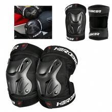 1 Set Motorcycle Knee & Elbow Pads, Off-Road Motorcycle Riding Crash Protection Knee Pads & Elbow Pads, Essential Riding Gear, Gift For Riders - MK1023 Knee Brace - View 1