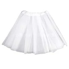 Boneless Edged Petticoat, Retro Underskirt, Steelless Built-In Lining - White - View 4