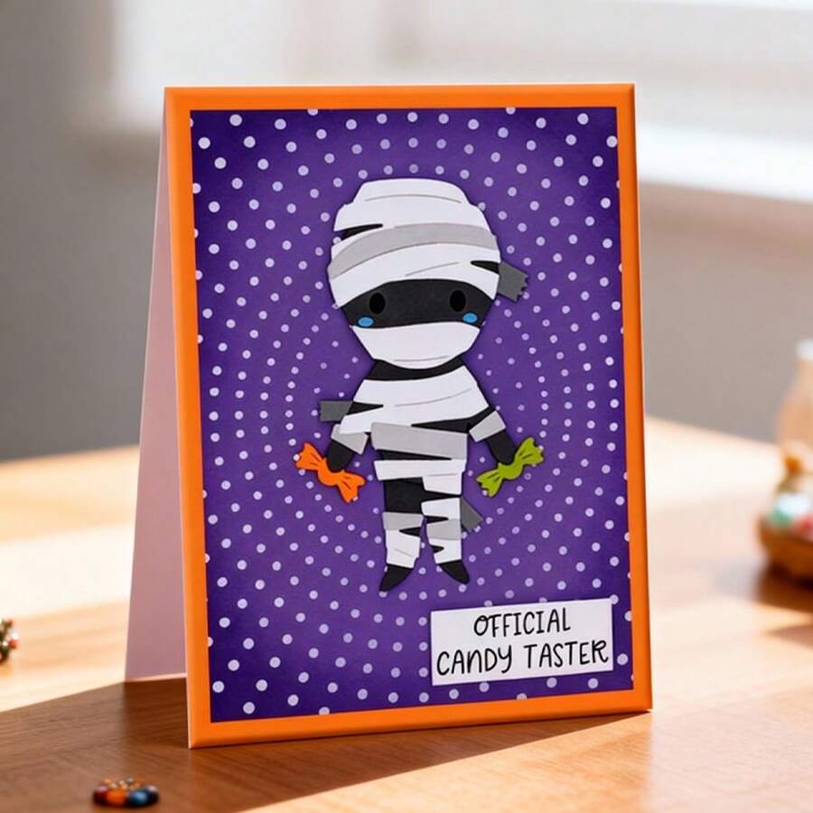 Creative Mummy Dies, DIY Scrapbooking Album And Embossing Stencil, Greeting Card Making Tool, Card Paper Cutting Crafts ,Gift Card Making Template Die Cuts. - Silver - View 1