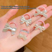 10pcs Cartoon Screw Design Hair Ties For Girls, Durable & Hair-Friendly, Suitable For Photo Shoot, Back To School Gift - Multicolor - View 5