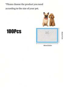 100pcs Pet Pee Pads, Dog Pee Pads, Training Pads, Thickened Pads, Urine-Proof, Essential For Pet Owners To Keep Home Clean And Odor-Free, Best Gift For Dogs, Pet Supplies, Pet Pee Pads - Multicolor - View 15