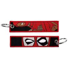 Anime Character Embroidered Keychain, Double-Sided Embroidery Craftsmanship, Cool Guy Key Sticker, Keychain. Used As A Pendant For Car And Motorcycle Key Rings. - Multicolor - View 8