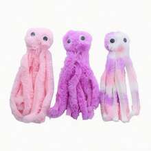 可爱章鱼造型宠物玩具 - 耐用耐咬互动玩具，适合猫咪，宠物用品 - 彩色 - 查看 3