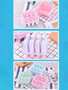 1pc Original Leak-Proof Ice Pop Holder With Straw, Convenient For Frozen Snacks, Prevents Mess - Red - View 9