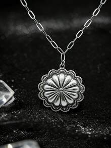 1件新款印花圆形菱形几何朋克风男士吊坠项链 - 項鍊 - 查看 12