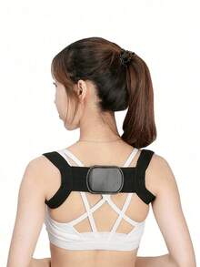 1pc Shoulder Support Band, Chest Muscle Expansion Pushup Shoulder Opener Straight Back Chest Workout Band - M Black - View 9