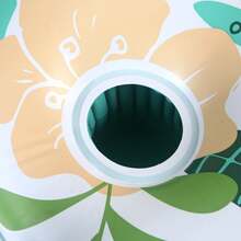 成人泳池漂浮垫，带杯架的充气泳池漂浮椅，夏季沙滩泳池玩具 - 彩色 - 查看 5