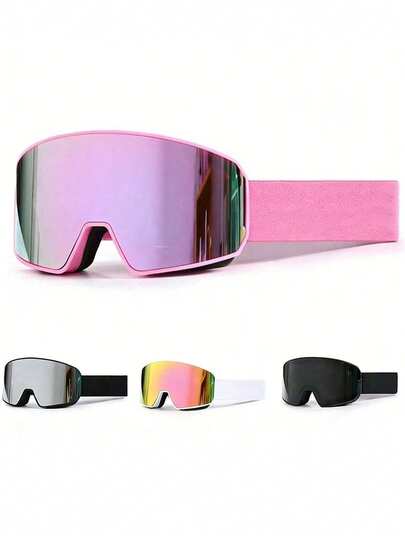 Winter Skiing Equipment, Double-Layer Anti-Fog Ski Goggles, Outdoor Sports Ski Goggles, Cylindrical Snowmobile Goggles, Snow Sports Ski Goggles, Mountaineering Goggles, Motocross Riding Goggles.Adult Anti-Fog Snow Goggles, Outdoor Mountaineering And Skiing Goggles, Double-Layer Protective Lenses, Unisex Cycling Goggles.