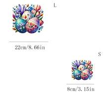 1个/2个/3个装复活节彩蛋图案，适用于T恤、连帽衫、枕头、背包和手提包，是理想的节日礼物 | 节日设计 | 持久耐用的印花 - L+S - 查看 7