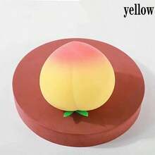 Realistic Peach Squeeze Toy - Peach Squeeze - Stress Relief Ball - Slow Rebound - Stress Relief Toy - Birthday Gift - Perfect Gift - Gift - Collection Display - Multicolor - View 10