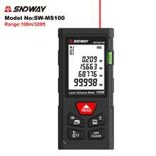 SNDWAY 1pc 50/70/100/120m Laser Distance Meter, Portable Laser Rangefinder With Inch/Feet Unit Switch, Backlit LCD Display For Distance/Area/Volume/Pythagorean Measurement - A - View 13