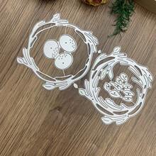 Bird Nest & Egg Metal Cutting Dies, Card Making Set, Embossing Paper, Die Cutting Set, Scrapbooking Template, Machine Template - Silver - View 6