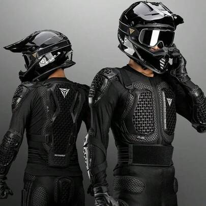 A Motorcycle Armor Anti Fall Anti-Collision Breathable Knight Armor Extreme Sports Protection Armor Off-Road Motorcycle Riding Armor Essential Knight Gift For Riding