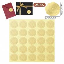 25/150/250pcs Golden Foil Stickers Self Adhesive Golden Envelope Seal Sticker For Wedding Invitations Cards Bridal Birthday Party - - - View 11