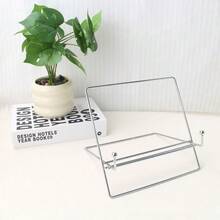 1pc Detachable Multi-Purpose Tablet/Phone Stand, Desktop Book/Recipe Display Holder, Iron Art Portable Reading Rack, Unisex Holiday Gift - Multicolor - View 2