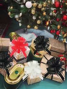 10 pièces Décorations de nœud papillon pour voiture de mariage, rubans d'emballage cadeau, rose/blanc/rouge pour porte de voiture de mariage, rubans de décoration de mariage, rubans de décoration d'escalier, décorations de poignée, nœud papillon décoratif pour cadeau de mariage, convient pour la décoration de table et de chaise de mariage, l'emballage de cadeaux, la décoration de bouquet, la célébration d'anniversaire - Multicolore - Voir 9