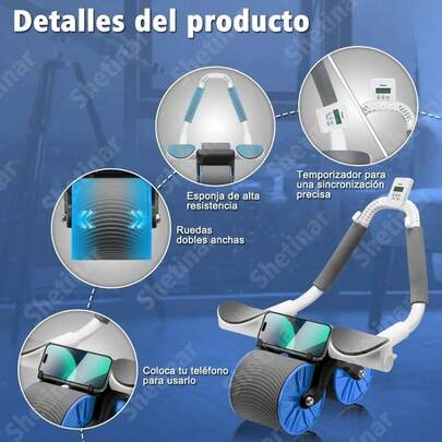 Abdominal De Rebote Automático Con Soporte Para Codo