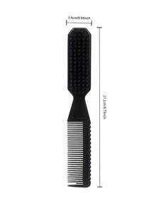 Dual-Function Hair & Beard Brush, Equipped With Comb For Styling Voluminous Hair And Trimming Beard, Designed Specifically For Men To Create Natural Voluminous Hairstyles And Maintain Neat Beards - A - View 7