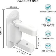 1 Khóa tay nắm cửa an toàn cho trẻ em - Dễ lắp đặt, không gây hư hại, vỏ bảo vệ PVC đa chức năng, bề mặt mờ, đảm bảo an toàn và thẩm mỹ cho ngôi nhà. - Nhiều màu - Xem 10