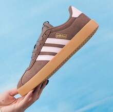Adidas Clover Women's HANDBALL SPEZIAL Sports Shoes T-Toe Sneakers - Coffee Brown/pink - View 3
