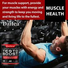Bcuelov Testo Boost - With Magnesium, Zinc, Tribulus, Chrysin - Support Performance & Overall Body Health - 120 Capsules - 1 Bottle - View 6