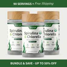 Spirulina Chlorella Complex - Natural Dietary Capsules - 30 Servings - 3瓶 - 查看 1