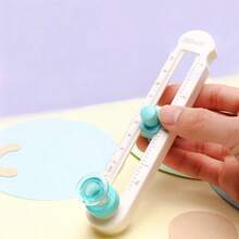 1pc 360 Degree Manual Circle Cutter, Precise Adjustable Radius, Planner, DIY, Paper Craft Card Round Cutting Tool, Desktop Handmade Creation Efficient Circle Knife, Can Cut Circular Rings And Perfect Circles, Portable Design, Precise Circular Control, Improve Creation Efficiency - White - View 8