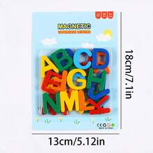 26pcs Magnetic Letter Spelling Toy Set - Ideal For Early Language Learning, Spelling And Teaching: Great For School Education And Home Learning Materials, Halloween, Christmas Gifts, Alphabet Fridge Magnets - Multicolor - View 8