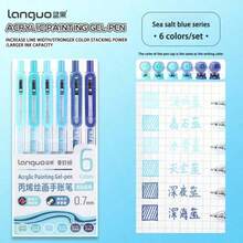 6/36/54/72/90 Colors Retractable Acrylic Paint Pen Set - Gel Pens (0.7mm), Acrylic Paint Markers, Ballpoint Pens, Liners, Highlighters, Suitable For Vibrant Color Writing And Sketching, Smooth Writing, Applicable For Painting, Marking, Student Notes, Handbook Making, Office Use - Multicolor - View 24
