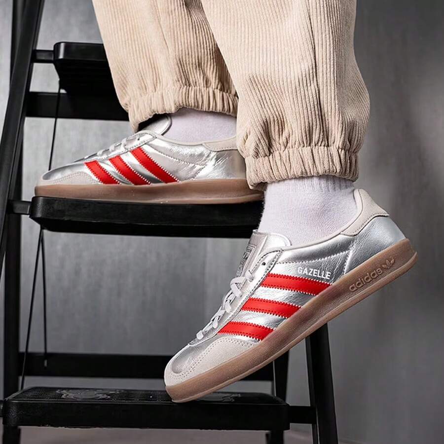 Adidas New Women's Low-Top Sports Casual Sneakers - Silver - View 1