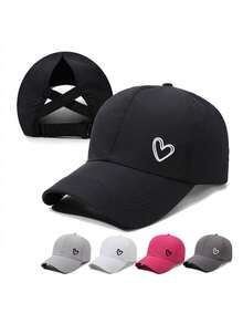 1pc Quick-Dry Ponytail Baseball Cap, Sun Protection Hat, Women Sports Cap, Camping Hat, Hiking Hat - Multicolor - View 6