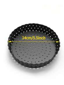 Small Carbon Steel Pizza Pan With Holes, Thickened, 5.5 Inch/7 Inch Non-Stick Baking Tray, High Temperature Resistant, Easy To Clean - View 10