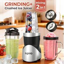 Smoothie Blender Complementary Food Maker, Milkshake And Smoothie Juicer, 15 Piece Kitchen Personal Blender & Grinder Set, Smoothie Maker With 4 Portable Blending Cups, Nutritional Recipes - màu đen - Xem 5
