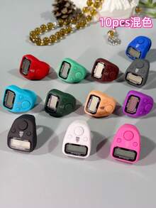 New Customized Mini Electronic Ring Counter, Simple And Lightweight Design With LED Digital Display, Widely Applicable For Daily Prayer, Warehouse Counting, Business Events, Scenic Spot Traffic Statistics, Festival Gifts And Long Battery Life For Prolonged Use - Multicolor - View 17