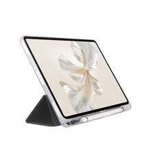 兼容荣耀平板10 2025（12.1英寸）/V9 2025/X9 Pro 2024/2025/X8a 2024/X9 2023/X8 Pro 2023/V8 Pro 2022/平板9 2023/MatePad 11 2023/MatePad SE 11 2024/MatePad 11.5 S 2024/2025（11.5英寸）/小新平板11 2025（11英寸）/小新平板2024（11英寸）透明亚克力三折平板电脑保护套，带笔槽设计 - 黑色 - 查看 7