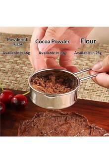 1Pc Stainless Steel Powdered Sugar Shaker, Even Sifting & Easy-To-Clean, For Home DIY Baking/Festival Dessert Decoration/Handmade Gift Wrapping, Portable Baking Tool, Practical Item For Baking Lovers - Multicolor 1 - View 6