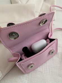 Questa nuova 1 pezzo di borsa a mano mini minimalista è casual, semplice e alla moda. Presenta un design con cerniera e una tracolla non regolabile, rendendola adatta per uscite quotidiane e gite di shopping. Può contenere facilmente gli essenziali di tutti i giorni, è un pezzo versatile ed è un must della moda. Si adatta a vari stili e occasioni, rendendola altamente adattabile. Può anche essere regalata agli amici. - Multicolore - Visualizzare 10