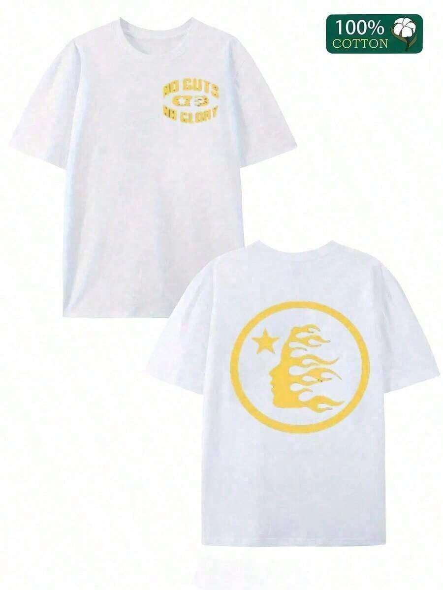 1PC Double-Sided Digital Flame Face Printed-Shirt With  Motif Breathable-Shirt |     Avant-Garde Casual Wear 1Pcs Casual Soft Short Sleeve% Cotton 220gsm Summer Tops Summer Clothes Shirts Summer Graphic Tees Women T Shirts Tropical Vacation Outfits 4th Of July Outfit Women Going Out Outfits Tropical Outfits For Women Going Out Tops T Shirts Women - 白色 4 - 查看 1
