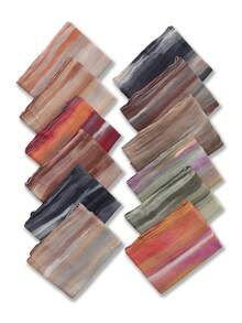 180cm X 70cm Artistic Tie-Dye Rayon Scarf - Contrasting Crinkle Texture Shawl, Breathable Non-Slip Large Women's Shawl & Versatile Summer Scarf - Multicolor - View 10