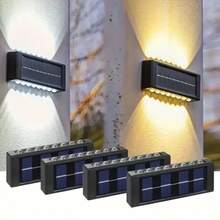 1/2个太阳能16LED户外壁灯，带运动传感器，白光/暖光户外花园壁灯装饰灯，易于安装，适用于花园、车道、车库，适合节日、假日、礼品 - 16顆LED燈 - 查看 7