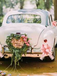 10 pièces Décorations de nœud papillon pour voiture de mariage, rubans d'emballage cadeau, rose/blanc/rouge pour porte de voiture de mariage, rubans de décoration de mariage, rubans de décoration d'escalier, décorations de poignée, nœud papillon décoratif pour cadeau de mariage, convient pour la décoration de table et de chaise de mariage, l'emballage de cadeaux, la décoration de bouquet, la célébration d'anniversaire - Multicolore - Voir 7
