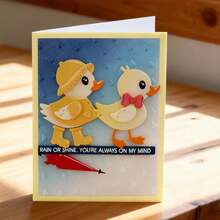 Khuôn cắt kim loại hình vịt và ô sáng tạo, khuôn mẫu làm album ảnh và dập nổi tự làm, dụng cụ làm thiệp chúc mừng, đồ thủ công khắc giấy, khuôn cắt mẫu làm thiệp quà tặng. - bạc - Xem 2