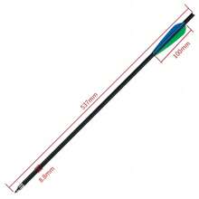 12Pcs Crossbow Bolts Carbon Arrows 20 Inch Hunting Archery Crossbow Arrows With Half Moon Nocks 125 Grain Removable Tips - Blue - View 6