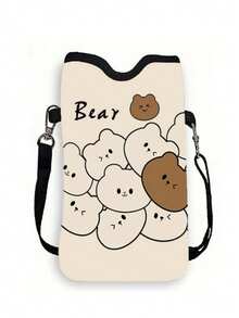 Printed Synthetic Leather Waterproof And Shockproof Phone Pouch With Adjustable Strap - View 24