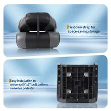Cabin Seats - Black and Gray Color Blocking, Thickened Version - View 4
