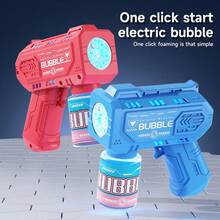 1 Set Electric Automatic Bubble Machine, Portable Outdoor Wedding Party Toy, Birthday Gift (Bubble Liquid And Batteries Not Included), Electric Bubble Gun (Some Accessories, Colors, Text, Patterns, Shapes Are Random) - Multicolor - View 3
