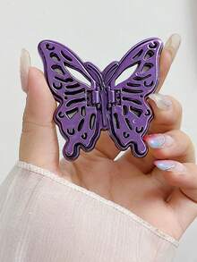 Butterfly Phone Holder, Electroplated Adhesive Desktop Tablet Stand, New Luxury INS Style - Multicolor - View 13