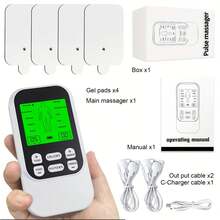Upgraded Color Screen Dual Channel TENS+EMS Muscle Toner, 10 Modes 30 Intensity Levels, USB Rechargeable | Relieve Fatigue, Relax Muscles, Ideal Home Gift - Xem 11