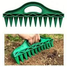 3pcs/1pc Planting Hole Maker Seed Spacing Tool, Vegetable Planting Soil Quick Punch Gardening 12-Hole Seeder For Planting Rack And Flower Pot - Fixed Spacing Gardening Hole Puncher, Manual Depth Control - A - View 3